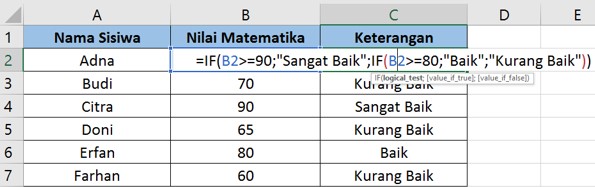 Rumus Mencari Predikat Di Excel Materi Belajar Online